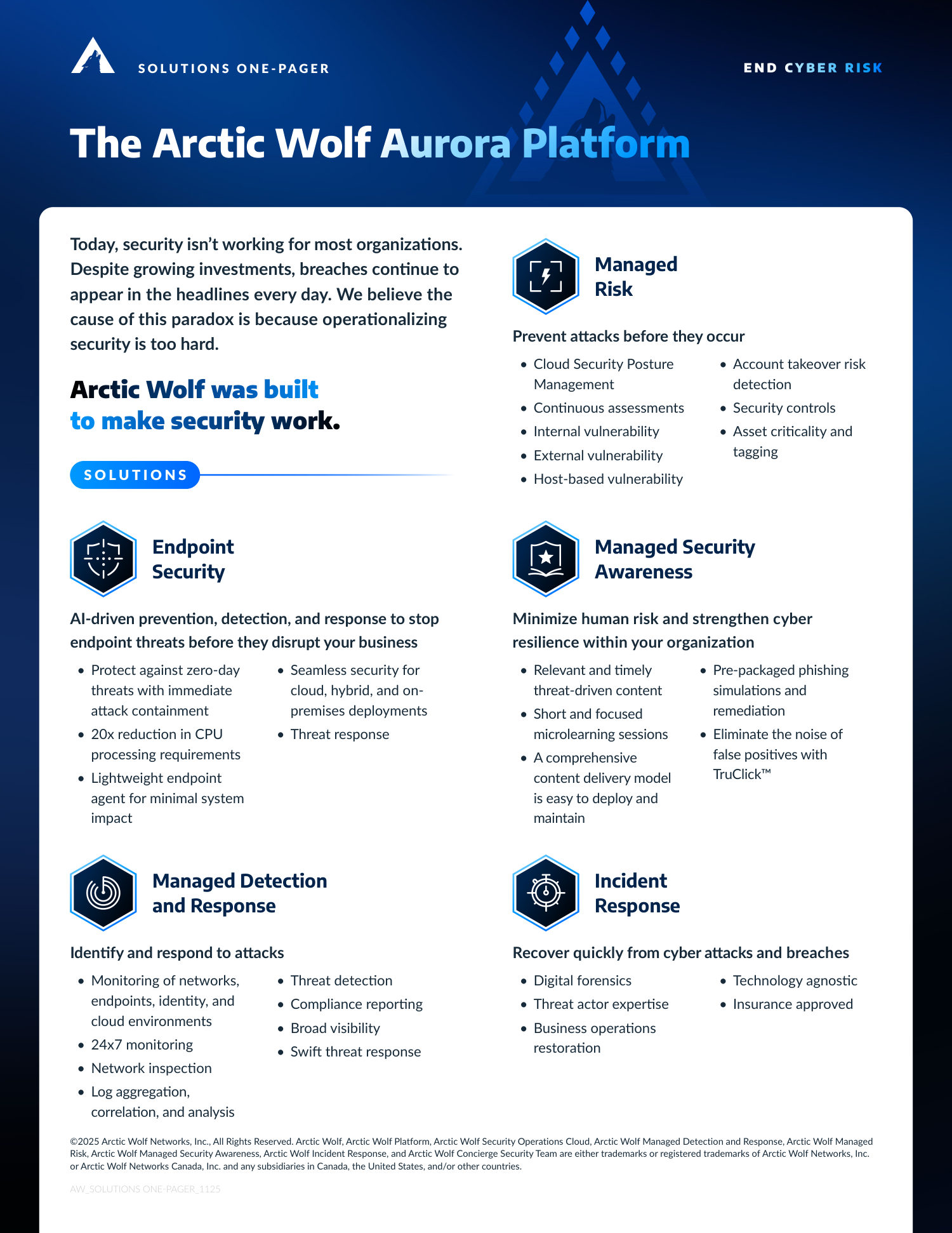 Arctic Wolf Networks One Pager — page 2