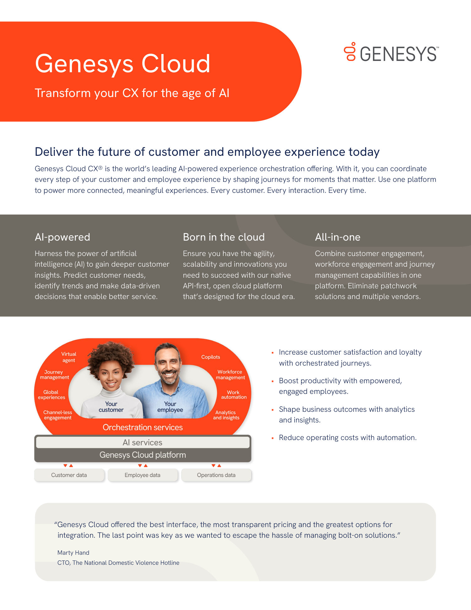 Genesys Cloud Services One Pager — page 1