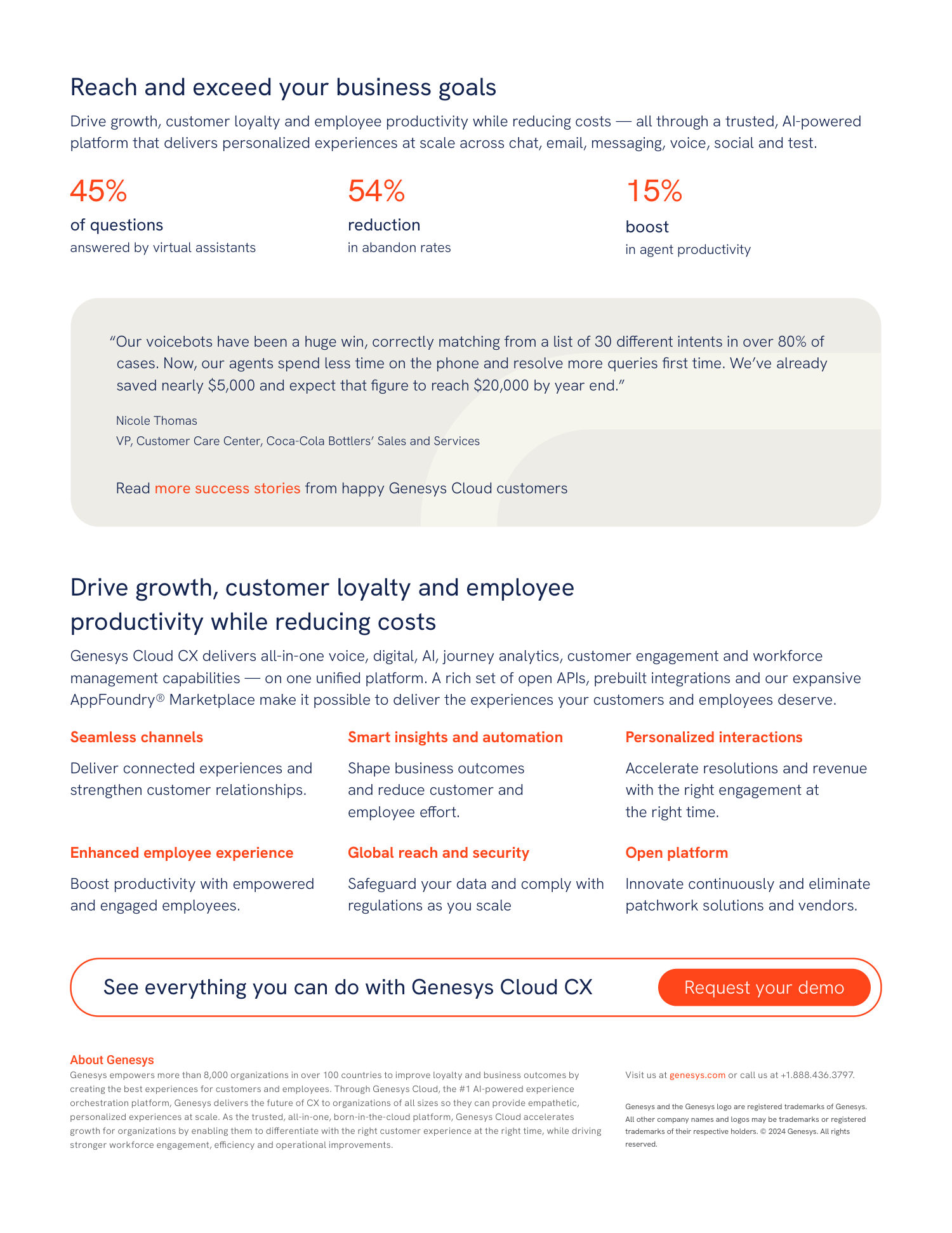 Genesys Cloud Services One Pager — page 2