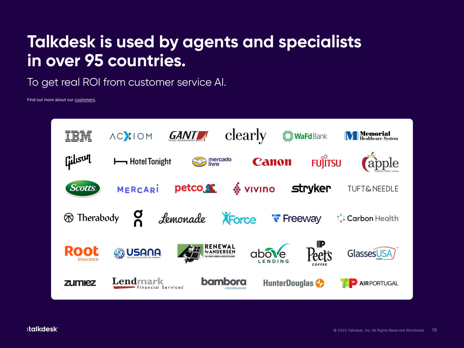 Talkdesk One Pager — page 19